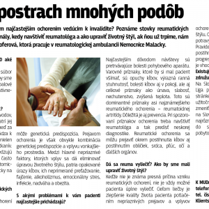 Reumatologická amb. v Nemocnici v Malackách